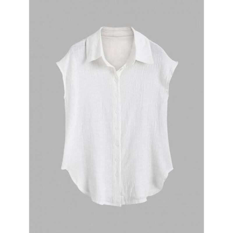 Button Up Vest Shirt MC3604