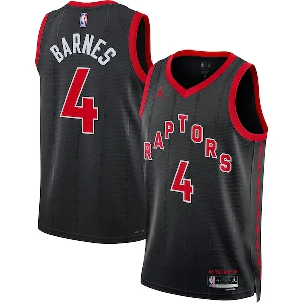 Scottie Barnes TOR Swingman Jersey - retro Basketball - Black