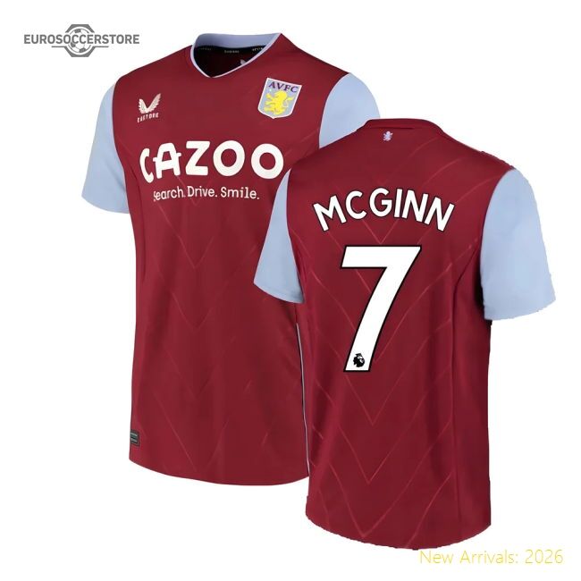 Official 2022-2023 Aston Villa Home Shirt (mcginn 7) - Premium