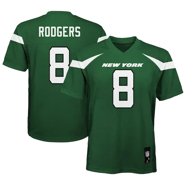 None Aaron Rodgers Replica Jersey - Green | NFL Player Jersey