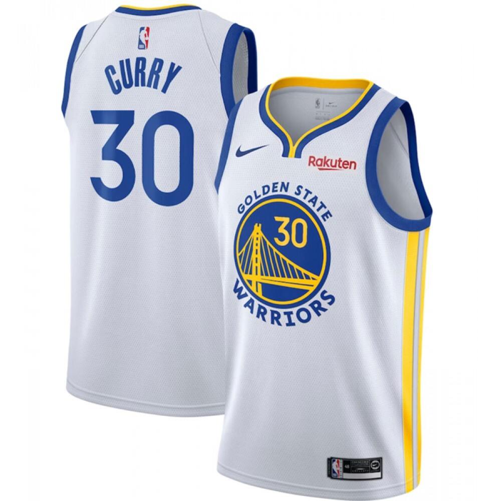 Classic Golden State Warriors Stephen Curry30 Jersey - White
