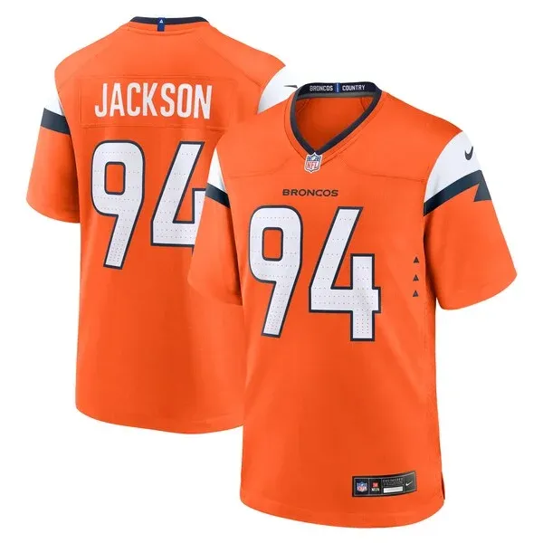 None Jordan Jackson Game Jersey - Orange | NFL Player Jersey