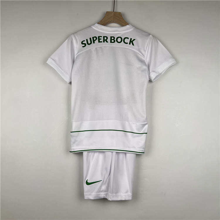 Kids Sporting Lisbon 2324 Away Football Kit ShirtShorts - Official