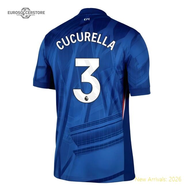 Official 2025-2026 Chelsea Home Shirt (cucurella 3) - Premium Quality