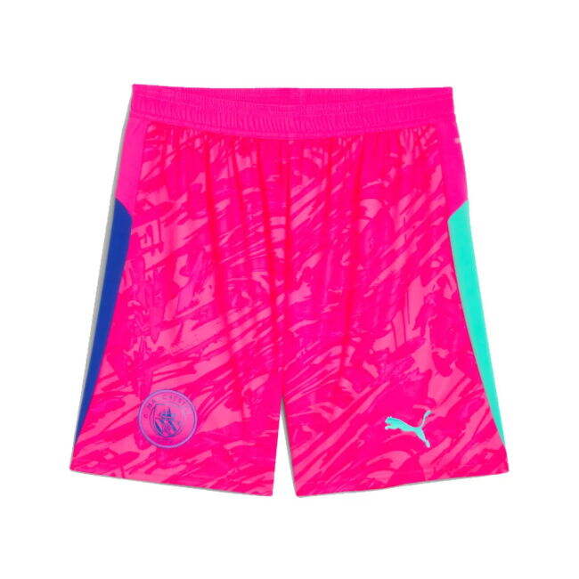 Economical Man City 2025-2026 Man City Goalkeeper Home Shorts (Pink)