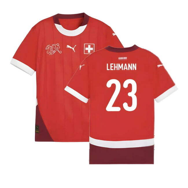 2025 Edition Durable Switzerland Home Game Jersey (Lehmann 23) (Kids)