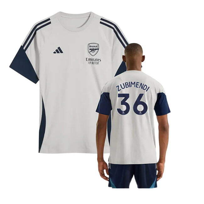 Arsenal Arsenal Training Tee Grey Zubimendi #36 Ultra Comfort Repl...