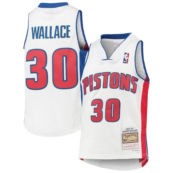 Rasheed Wallace DET Swingman Jersey - top-tier swingman-jersey - White