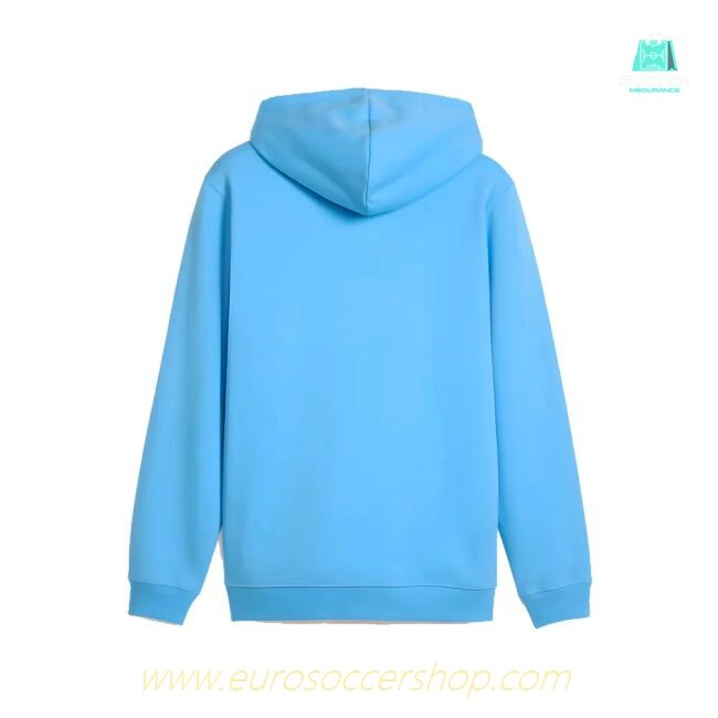 2025-2026 Man City FtblESS Fleece Hoody (Light Blue)