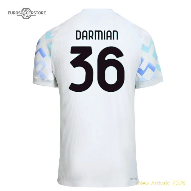 2025-2026 Inter Milan Authentic Away Shirt (darmian 36)