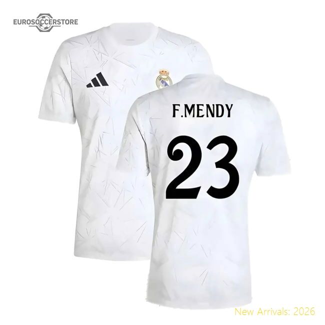 2024-2025 Real Madrid Pre-match Shirt (white) (fmendy 23)