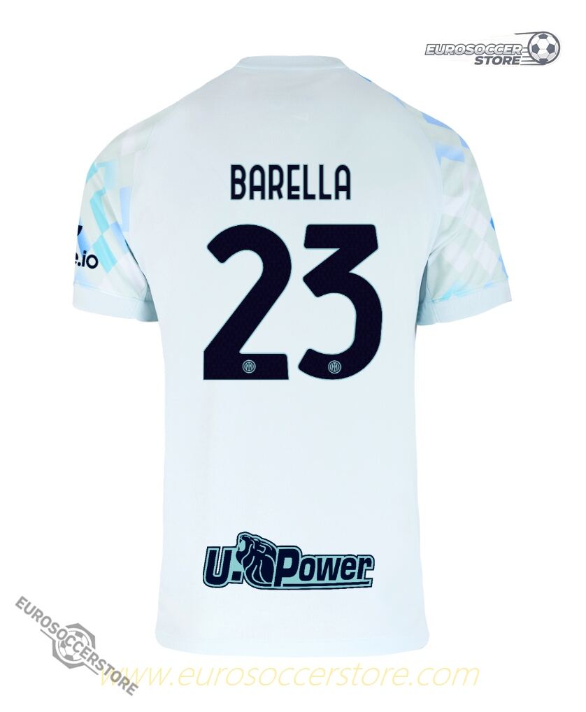 Inter Milan 25-26 Season Away Jersey Featuring BARELLA 23