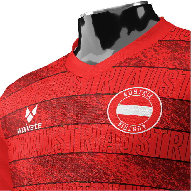Official Austria Heritage Red Kit Jersey Tournament World High