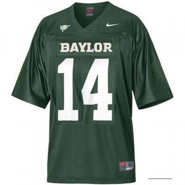 Baylor Bears Bryce Petty #14 Green Youth(Kids) Jersey Nike