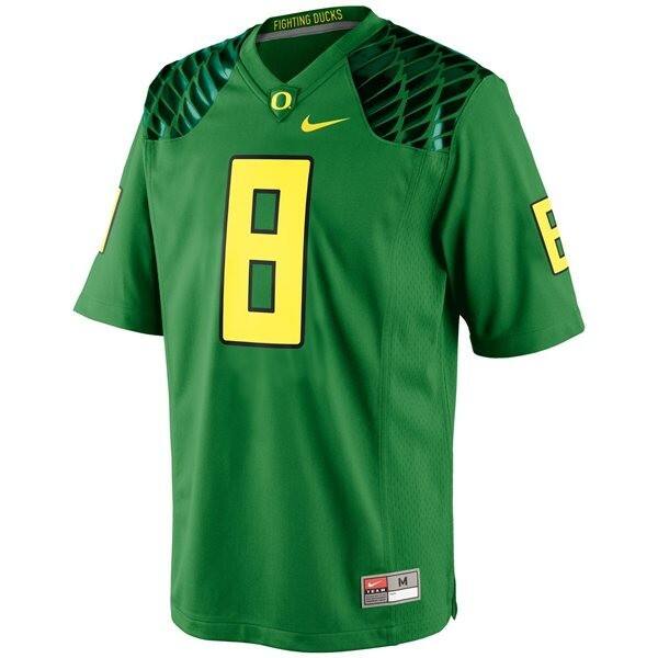 Youth(kids) Ncaa Team #8 Apple Green Authentic Jersey - Discounted