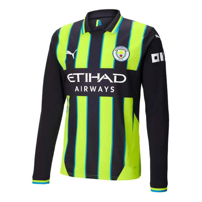 Man City Away Soccer Shirt 2024-20 L M S
