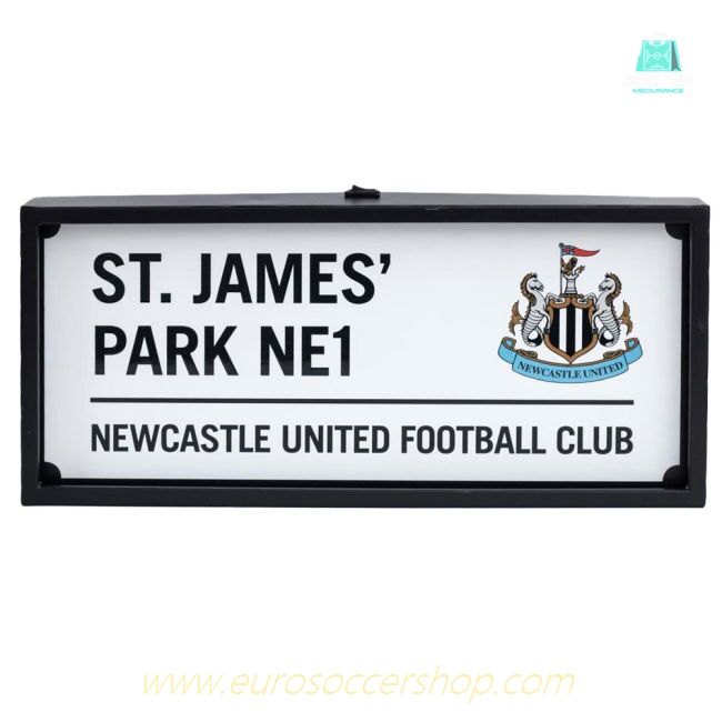 Newcastle United FC Metal LED Street Sign