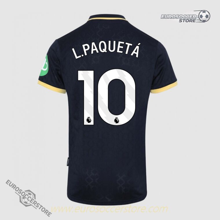 West Ham United's 25-26 Season Third Jersey, Featuring L.PAQUETÁ with Jersey Number 10