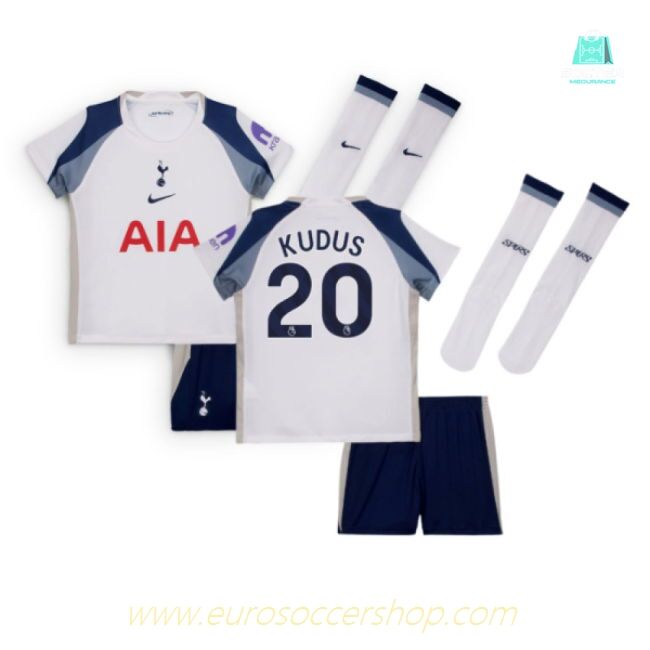 2025-2026 Tottenham Home Little Kids Mini Kit (Kudus 20)