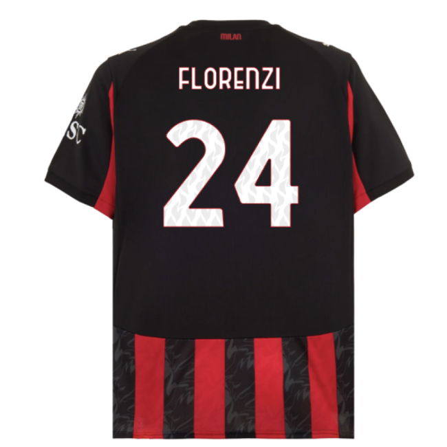 2025-2026 AC Milan Home Shirt (Florenzi 24)