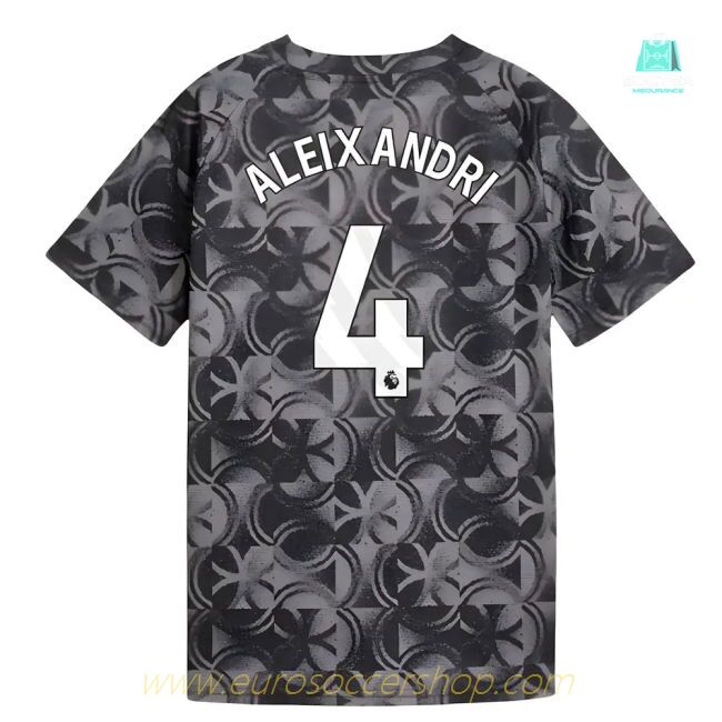 2025-2026 Man City Warm Up Jersey (Black) - Kids (Aleixandri 4)