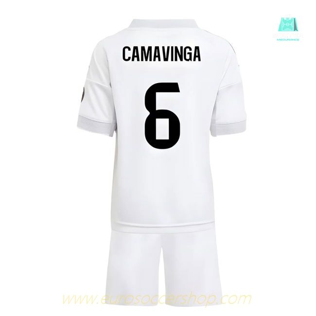 2025-2026 Real Madrid Home Mini Kit (Camavinga 6)