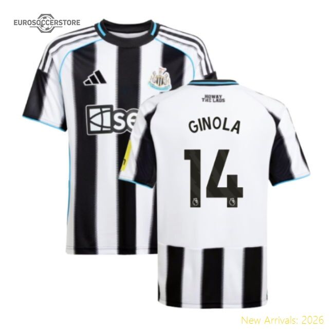 First-class 2025-2026 Newcastle Home Shirt (kids) (ginola 14)