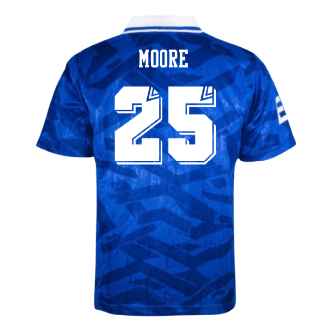 Euro Championship Everton 1992 Home Retro Shirt (Moore 25)