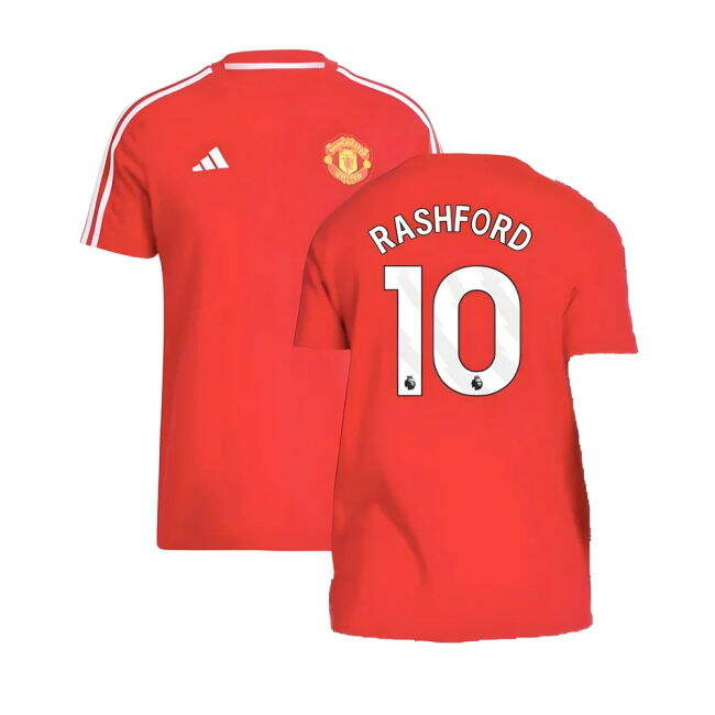 2024-20 Man Utd Home Football Shirt Rashford Name & Number M S
