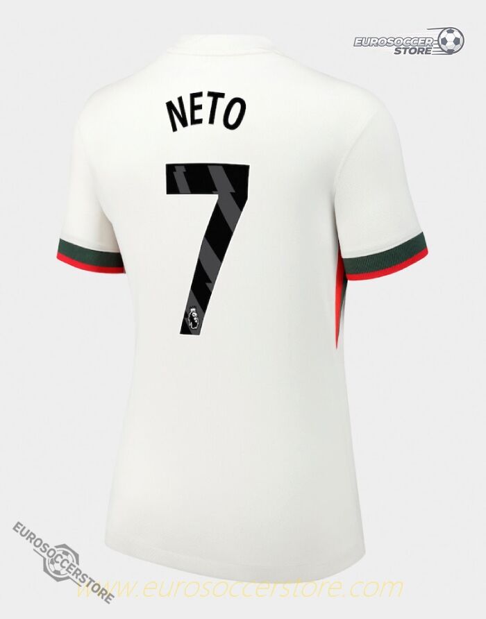 Chelsea's 25-26 Away Jersey featuring NETO 7