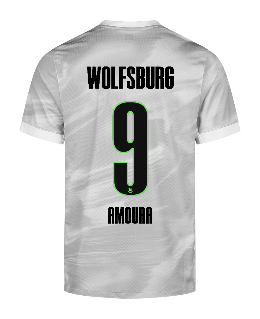 Wolfsburg 25-26 Season Away AMOURA #9 Football Jersey