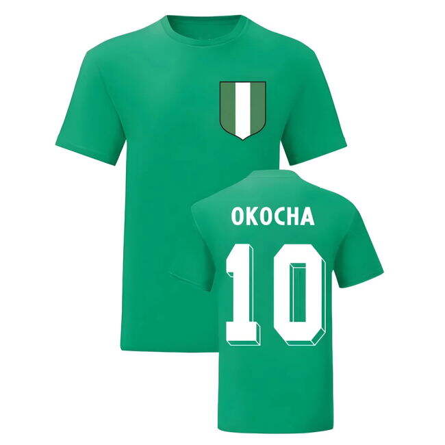 Jay Jay Okocha Nigeria National Hero Tee (Green)