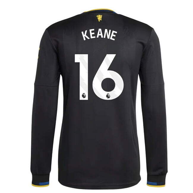 Adult 2025-2026 Man Utd Authentic Long Sleeve Third Shirt (Keane 16)