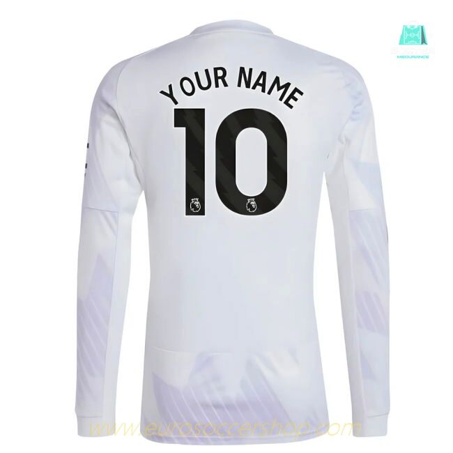 2025-2026 Man Utd Long Sleeve Away Shirt (Your Name)