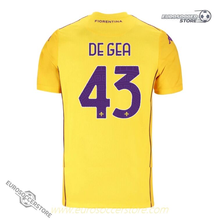 Fiorentina Goalkeeper DE GEA 43 Yellow Version Jersey 25-26 Season