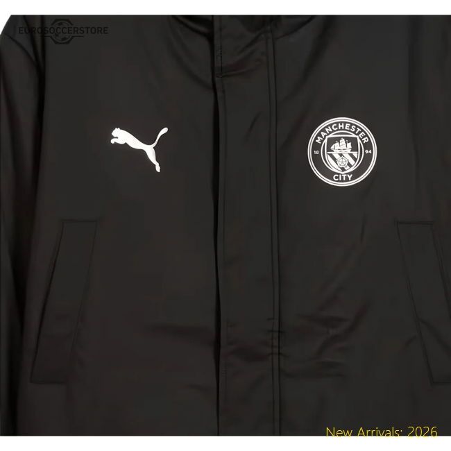 Premium 2025-2026 Man City Training Winter Coat (black) - Premium