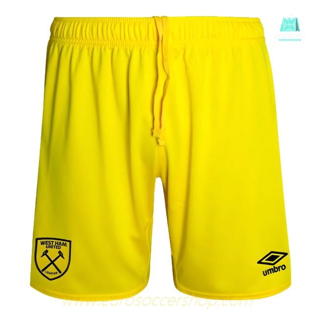 2024-2025 West Ham Goalkeeper Shorts (Yellow) - Kids
