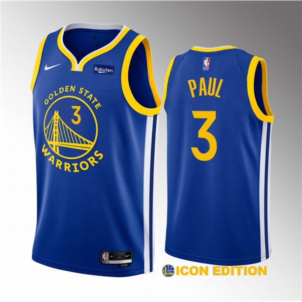 Golden State Warriors 3 Jersey - Blue - Basketball Fan Gear