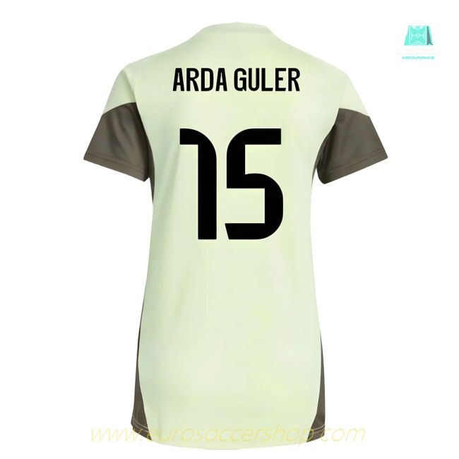 2025-2026 Real Madrid Training Jersey (Almost Lime) - Womens (Arda Guler 15)