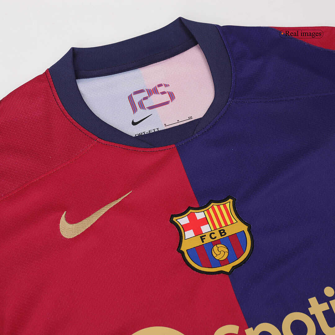 Barcelona Home  Soccer Jersey Kit(Jersey+Shorts) 2024/25 Authentic Kit