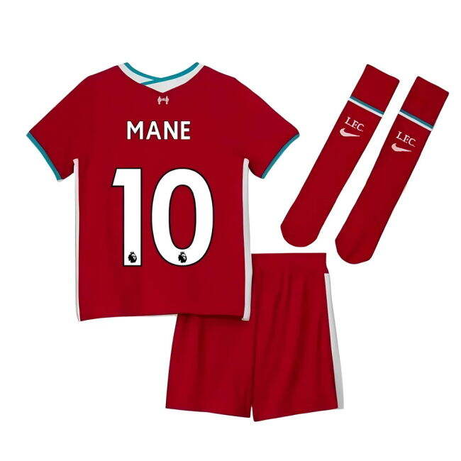 vintage 2020-2021 Liverpool Home Nike Little Boys Mini Kit (MANE 10)