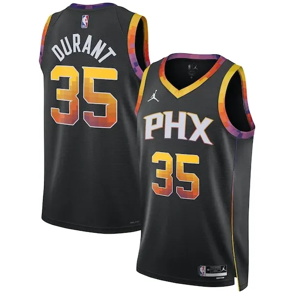 Elite Kevin Durant PHX Basketball Jersey - Black - Licensed Product