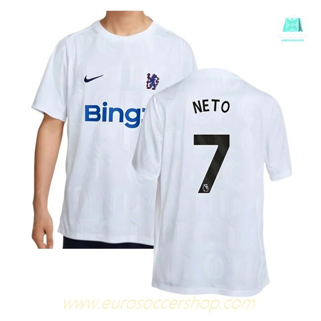 2025-2026 Chelsea Academy Pro Pre-Match Football Top (White) (Neto 7)