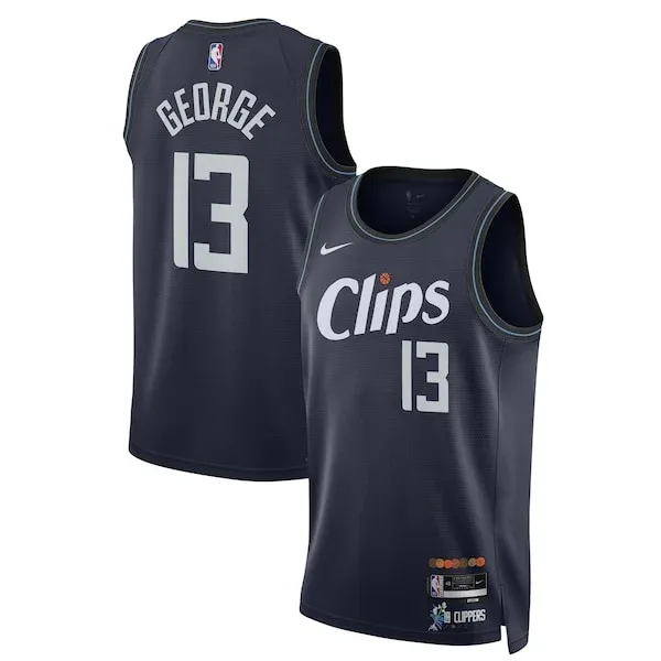 Paul George OKC Swingman Jersey - official authentic-jersey - Navy