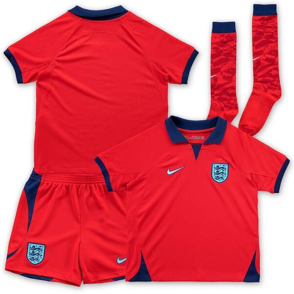 Kids England World Cup 2022 Away Kit ShirtShorts - World Cup