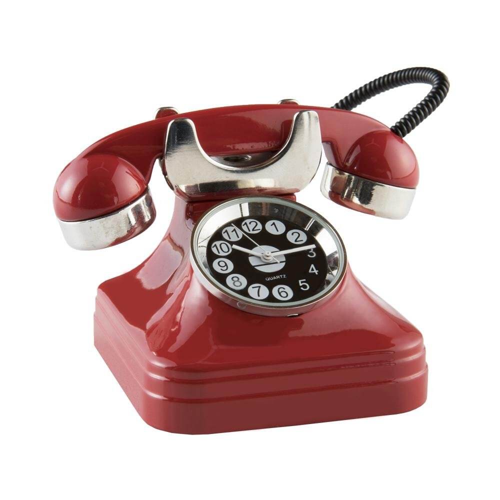 Telephone Clock | Red