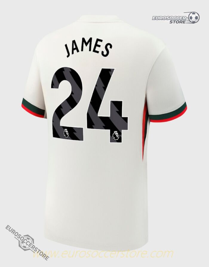 Away Jersey of Chelsea with JAMES 24 for the 25-26 Season
