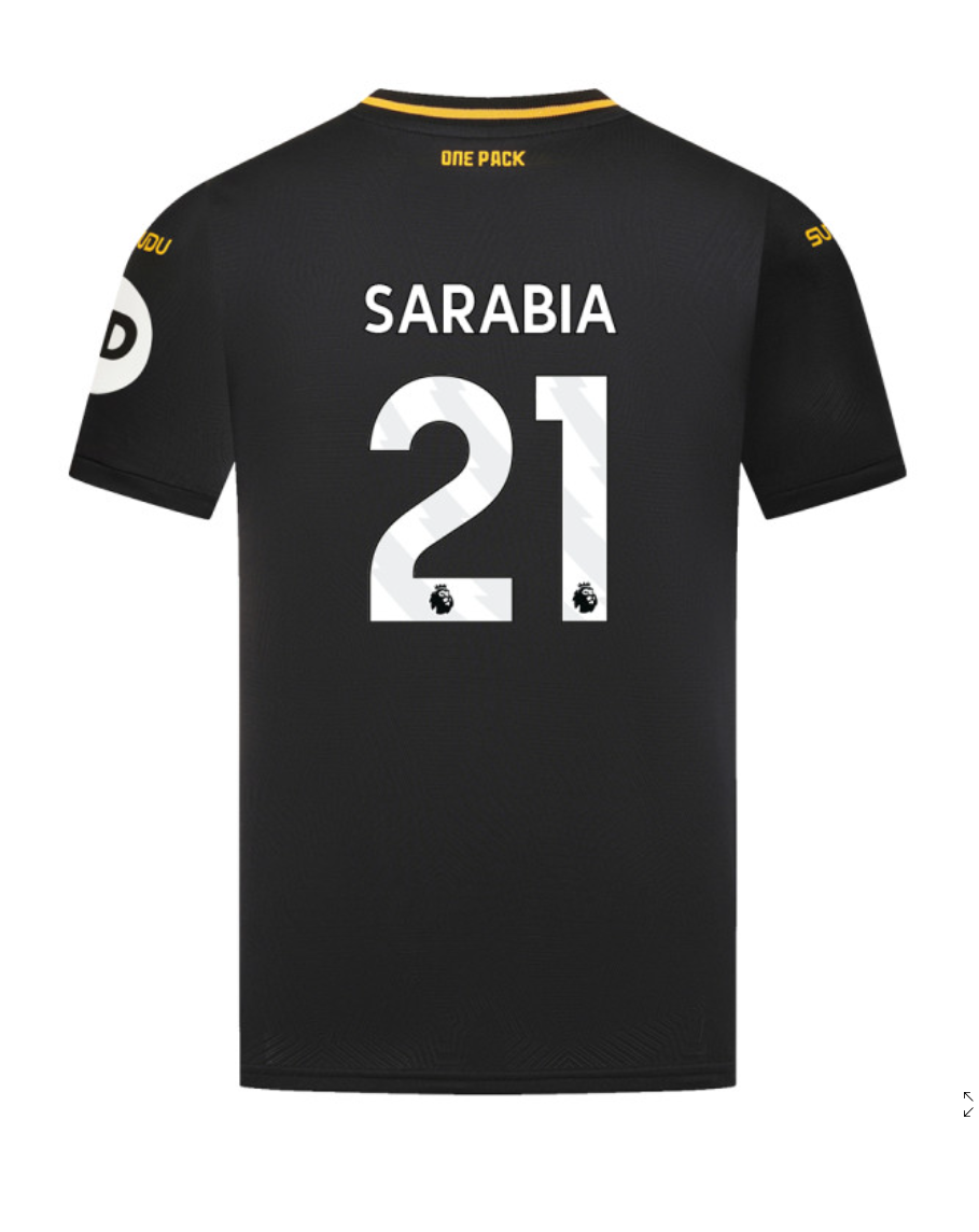 Wolverhampton Wanderers 24-25 Season Away SARABIA 21 Jersey