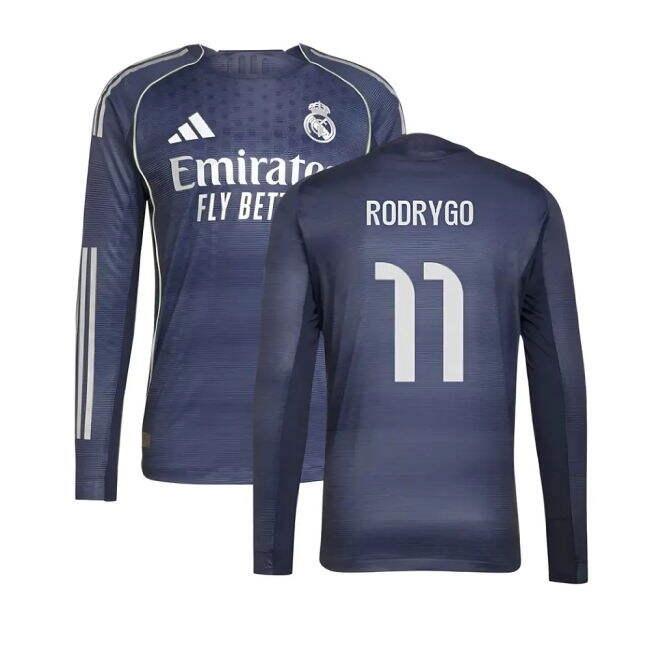 Rodrygo 11 Latest Real Madrid Away Football Shirt 2025-2026