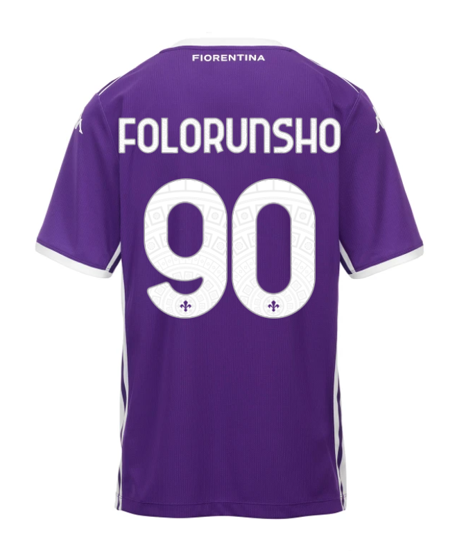 Fiorentina 25-26 Home FOLORUNSHO 90 Jersey